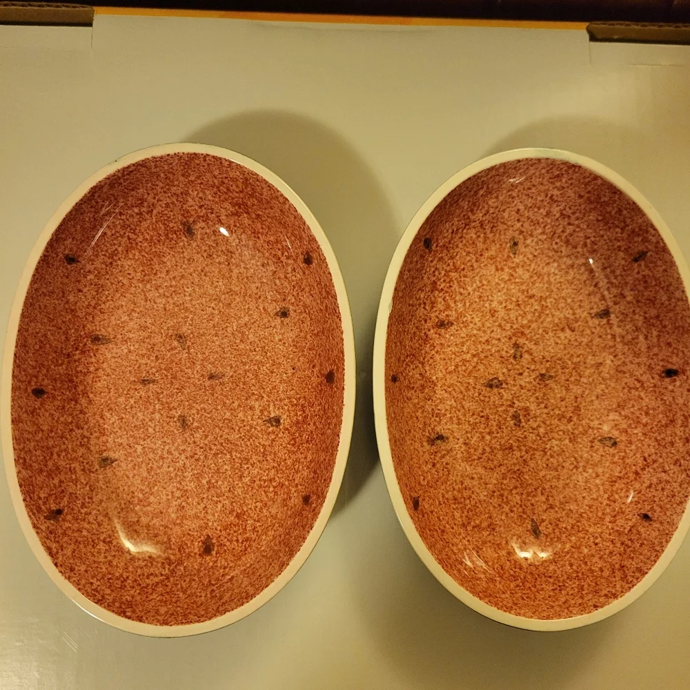 Vintage Shafford Original Watermelon Bowls (2) ~ Summer!🍉